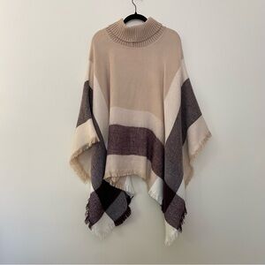 Turtleneck Shawl Poncho